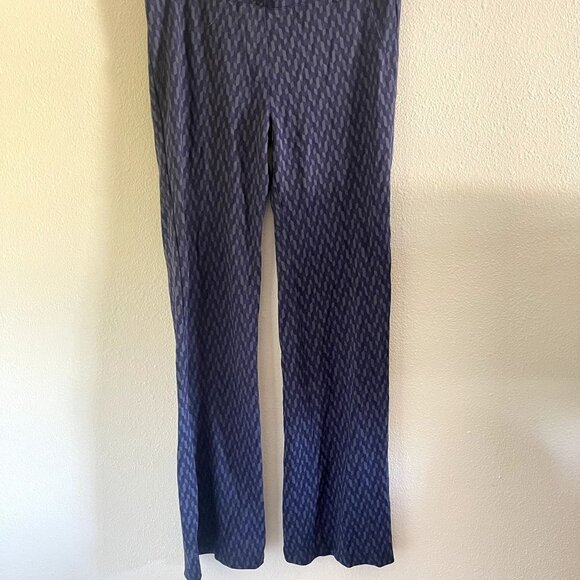 Geometric Pattern Bootcut Style Classic Ponte Pants by Betabrand Size Medium - Picture 3 of 6